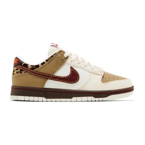 NK Dunk Low Retro Khaki Team Red Pearl White
